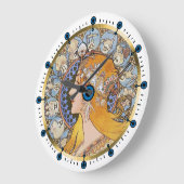 Zodac Art Nouveau Clock by Alphonse Mucha Grote Klok (Hoek)
