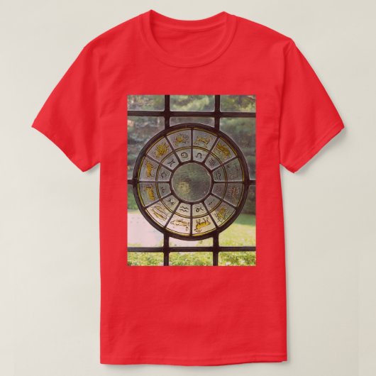 zodiaal gekleurd glas t-shirt (Design voorkant)