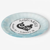 Zodiab Sign Aquarius Horoscope Astrology party Papieren Bordje (Gekanteld)