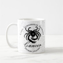 Zodiab Sign Cancer Traits Custom Black White