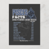 Zodiab Sign Pisces Facts Horoscope Definition Briefkaart (Voorkant)