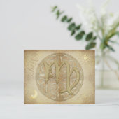 Zodiab Sign Virgo Briefkaart (Staand voorkant)