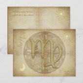 Zodiab Sign Virgo Briefkaart (Voorkant / Achterkant)