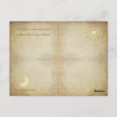 Zodiab Sign Virgo Briefkaart (Achterkant)