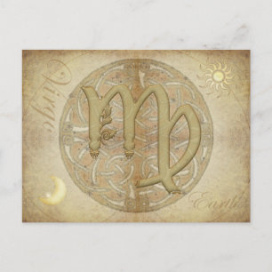 Zodiab Sign Virgo Briefkaart