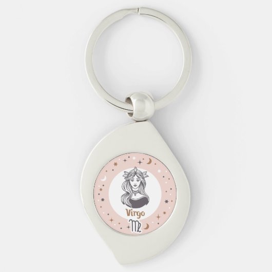Zodiab Sign Virgo Sleutelhanger (Voorkant)