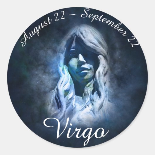 Zodiab Sign Virgo Sticker (Voorkant)