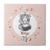 Zodiab Sign Virgo Tegeltje (Voorkant)