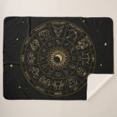 Zodiab Symboolwiel Sherpa Deken (Voorkant (horizontaal))
