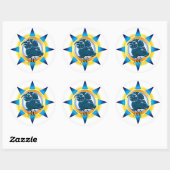 Zodiabetici — Ontwerpcadeau Ronde Sticker (Vel)