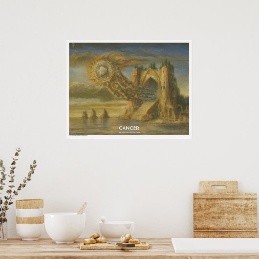 Zodiabetisch Poster - kanker (Keuken)