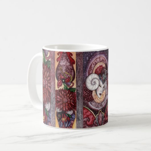 Zodiabetische mok - Aries (Voorkant links)