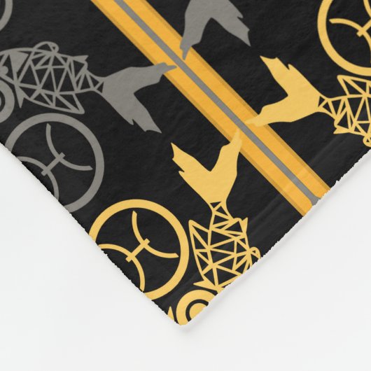 Zodiabetische tekens fleece deken (Hoek)