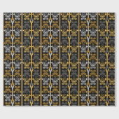 Zodiabetische tekens, pisces cadeaupapier (Vlak)