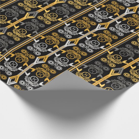 Zodiabetische tekens, pisces cadeaupapier (Hoek)