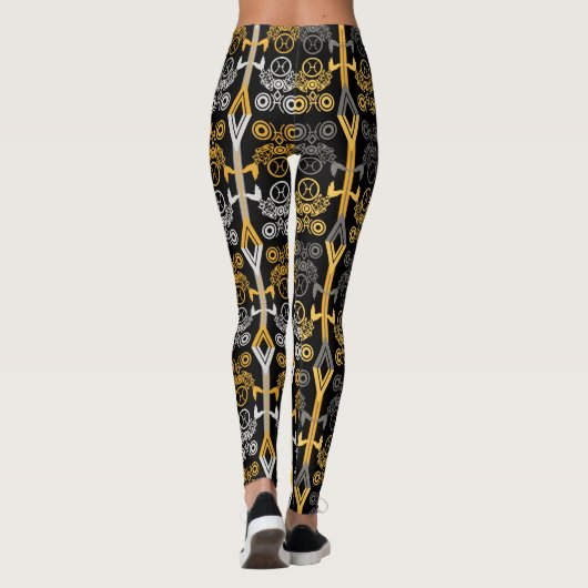 Zodiabetische tekens, pisces leggings (Achterkant)