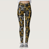 Zodiabetische tekens, pisces leggings (Voorkant)