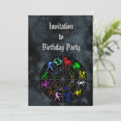 Zodiabetische tekens samen kaart (Staand voorkant)