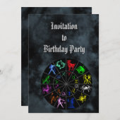 Zodiabetische tekens samen kaart (Voorkant / Achterkant)