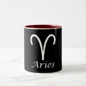 Zodiabord "Aries" Tweekleurige Koffiemok (Center)