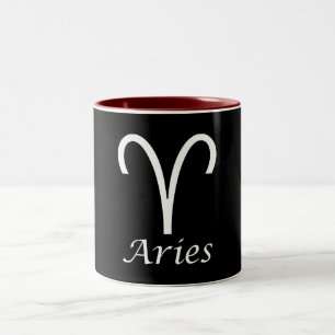 Zodiabord "Aries" Tweekleurige Koffiemok