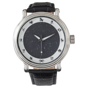 Zodiabord / symbool w/sterren horloge