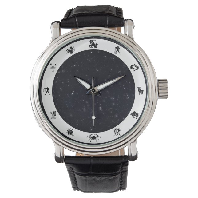 Zodiabord / symbool w/sterren horloge (Voorkant)