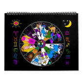 ZODIAC 12 MAANDEN CALENDAR KALENDER (Hoes)