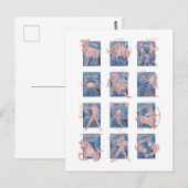 Zodiac 12 Star Signs Briefkaart (Voorkant / Achterkant)
