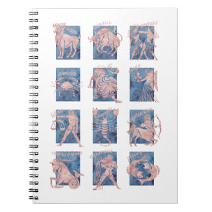 Zodiac 12 Star Signs Notitieboek