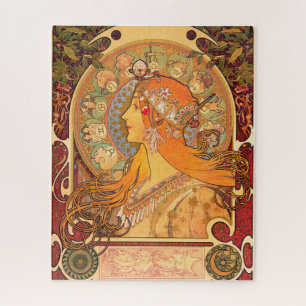 Zodiac, 1896 door Alphonse Mucha Legpuzzel