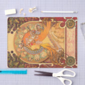 Zodiac, 1896 door Alphonse Mucha Tissuepapier (Craft)