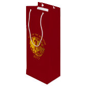  Zodiac 2017 Rooster Jaar Wijnzak Wijn Cadeautas (Achterkant Gekanteld)