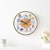 Zodiac 6-kleuren grote klok (Huis)