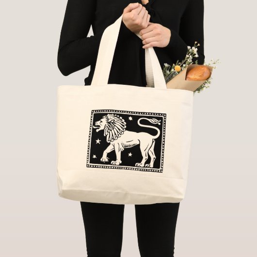 Zodiac Afbeelding LeoTotebag Grote Tote Bag (Voorkant (product))