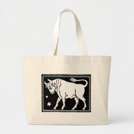  Zodiac Afbeelding Taurus Totebag Grote Tote Bag