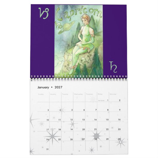 Zodiac Agenda 2 Kalender (Jan 2027)