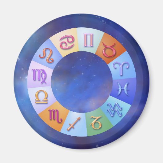 Zodiac Aqua Ring in de ruimte Magneet (Voorkant)
