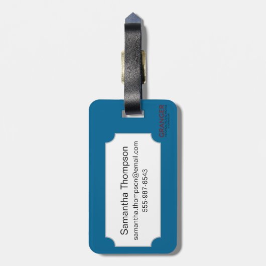 Zodiac: Aquarius, 1482 Bagagelabel (Achterkant verticaal)