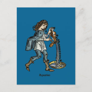 Zodiac: Aquarius, 1482 Briefkaart