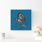 Zodiac: Aquarius, 1482 Vierkante Klok (Huis)