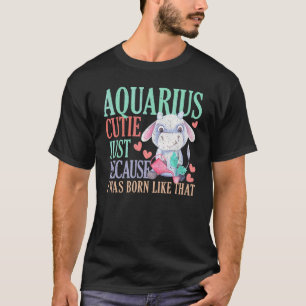 Zodiac Aquarius Astrologie Horoscoop Aquarius Gir T-shirt