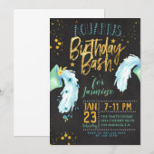 Zodiac Aquarius Birthday Kaart (Voorkant / Achterkant)