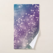 Zodiac: Aquarius Blue & Paars Space Design Bad Handdoek (Handdoek)