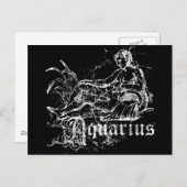 Zodiac Aquarius Briefkaart (Voorkant / Achterkant)