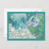 Zodiac Aquarius briefkaart (Voorkant / Achterkant)