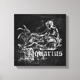 Zodiac Aquarius Canvas Afdruk
