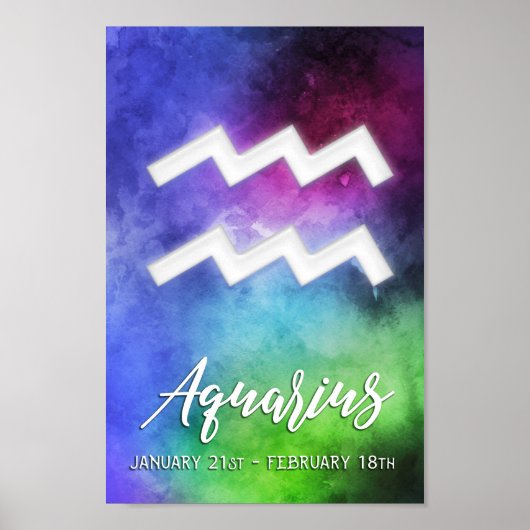 Zodiac: Aquarius Dates Poster (Voorkant)
