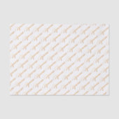 Zodiac "Aquarius" Gold Script Tissue Paper Tissuepapier (Voorkant)