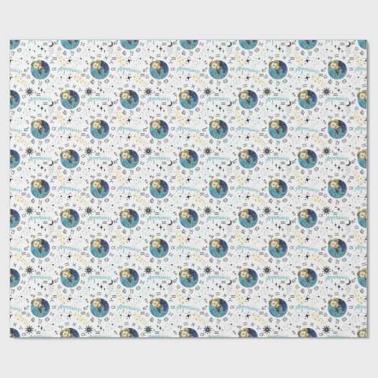 Zodiac Aquarius-inpakpapier Cadeaupapier (Vlak)